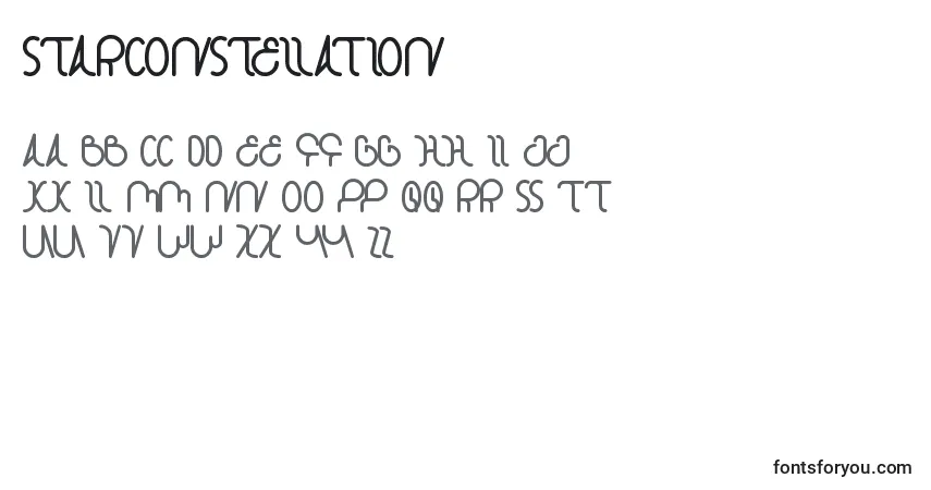 Fuente StarConstellation - alfabeto, números, caracteres especiales