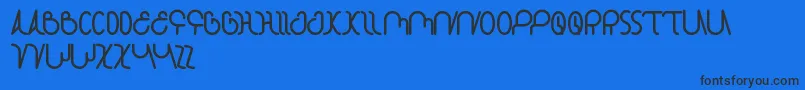 StarConstellation Font – Black Fonts on Blue Background