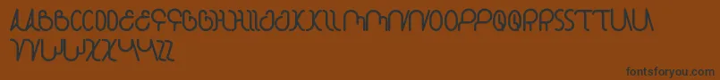 StarConstellation Font – Black Fonts on Brown Background