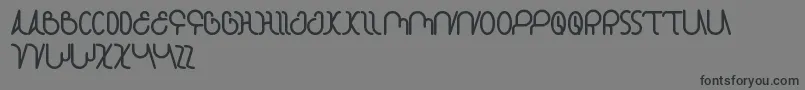StarConstellation Font – Black Fonts on Gray Background