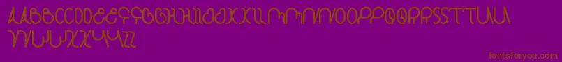 StarConstellation Font – Brown Fonts on Purple Background