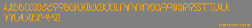 StarConstellation Font – Orange Fonts on Gray Background