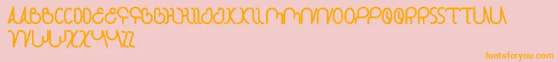 StarConstellation Font – Orange Fonts on Pink Background