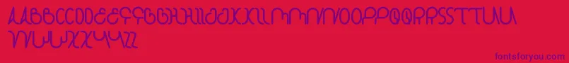 StarConstellation Font – Purple Fonts on Red Background