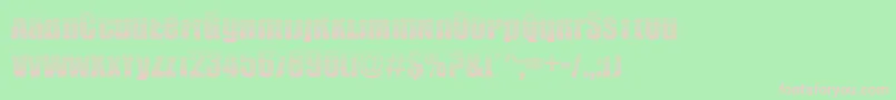 フォントBillboardStripped – 緑の背景にピンクのフォント