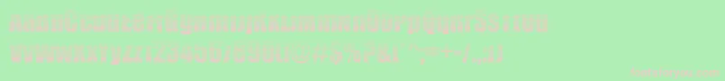 BillboardStripped Font – Pink Fonts on Green Background