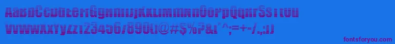Подробнее о шрифте BillboardStripped Шрифт BillboardStripped – фиолетовые шрифты на синем фоне