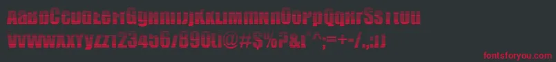 BillboardStripped Font – Red Fonts on Black Background