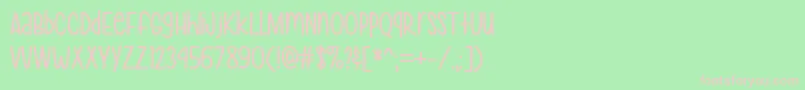 Шрифт MfHeyPrettyGirl – розовые шрифты на зелёном фоне