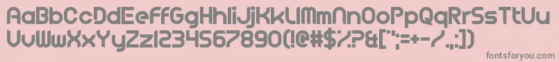 FluidLighter Font – Gray Fonts on Pink Background