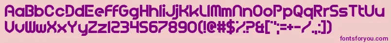 FluidLighter Font – Purple Fonts on Pink Background