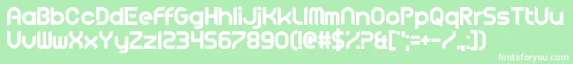 FluidLighter Font – White Fonts on Green Background