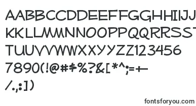 MufferawrgRegular font – Black Fonts