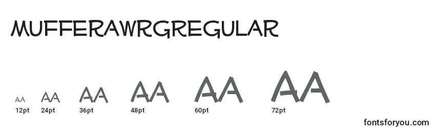 Размеры шрифта MufferawrgRegular