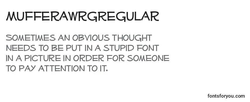 MufferawrgRegular Font