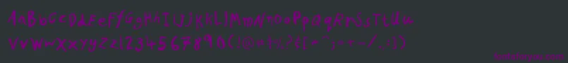 PfkidsproGradethree Font – Purple Fonts on Black Background