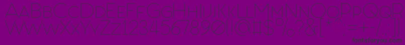 FashionFetishSmallCaps-fontti – mustat fontit violetilla taustalla