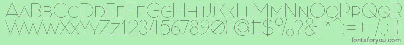 FashionFetishSmallCaps Font – Gray Fonts on Green Background