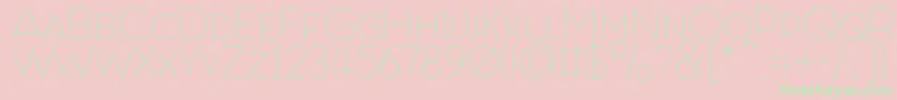 FashionFetishSmallCaps-Schriftart – Grüne Schriften auf rosa Hintergrund