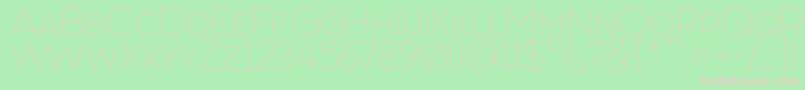 FashionFetishSmallCaps Font – Pink Fonts on Green Background