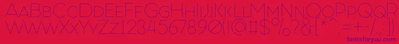 FashionFetishSmallCaps Font – Purple Fonts on Red Background