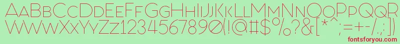 FashionFetishSmallCaps Font – Red Fonts on Green Background