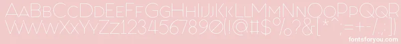 FashionFetishSmallCaps Font – White Fonts on Pink Background