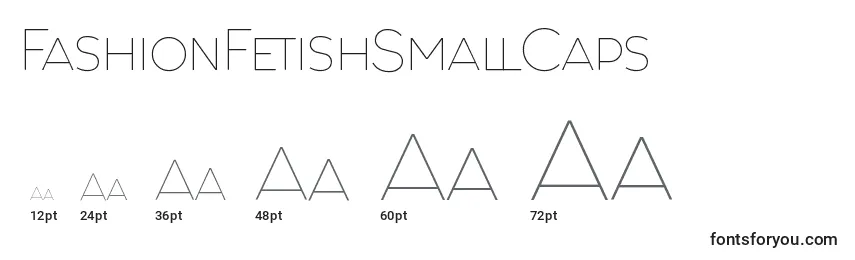 Размеры шрифта FashionFetishSmallCaps