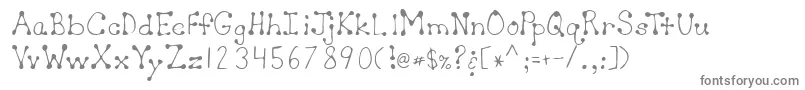 Lehn064 Font – Gray Fonts on White Background