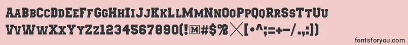 Marstwist-Schriftart – Schwarze Schriften auf rosa Hintergrund
