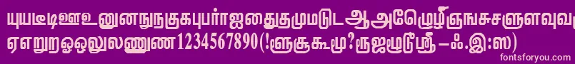 Шрифт ViththiRegular – розовые шрифты на фиолетовом фоне