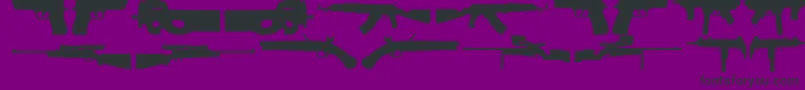 2ndAmendment Font – Black Fonts on Purple Background