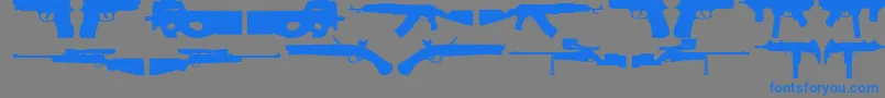 2ndAmendment Font – Blue Fonts on Gray Background