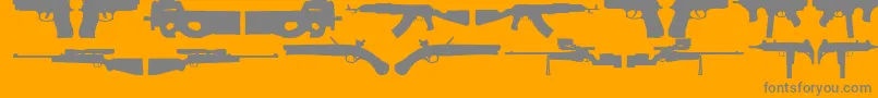 2ndAmendment Font – Gray Fonts on Orange Background