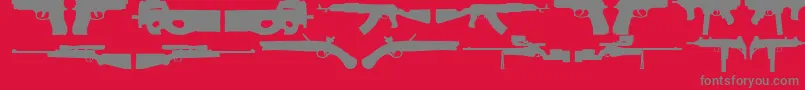 2ndAmendment Font – Gray Fonts on Red Background