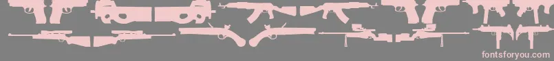 2ndAmendment Font – Pink Fonts on Gray Background