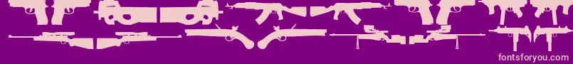 2ndAmendment Font – Pink Fonts on Purple Background