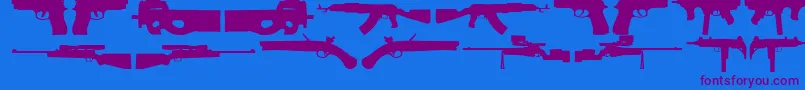 2ndAmendment Font – Purple Fonts on Blue Background