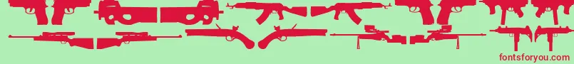 2ndAmendment Font – Red Fonts on Green Background