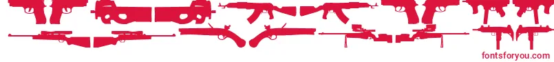 2ndAmendment Font – Red Fonts on White Background