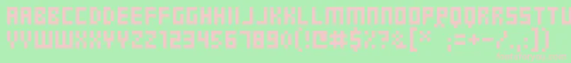 Gosub Font – Pink Fonts on Green Background