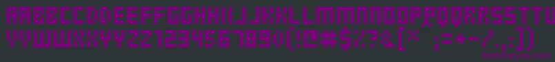 Gosub Font – Purple Fonts on Black Background