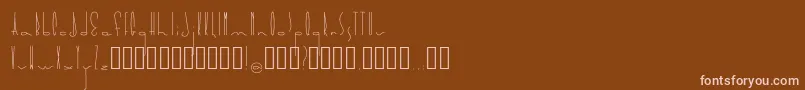 Шрифт Soma – розовые шрифты на коричневом фоне