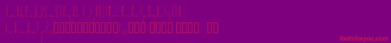 Soma Font – Red Fonts on Purple Background