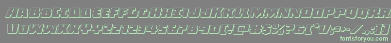 Darkalliance3Dital Font – Green Fonts on Gray Background