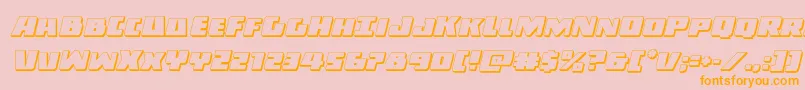 Darkalliance3Dital Font – Orange Fonts on Pink Background