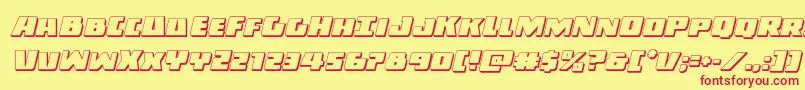 Darkalliance3Dital Font – Red Fonts on Yellow Background