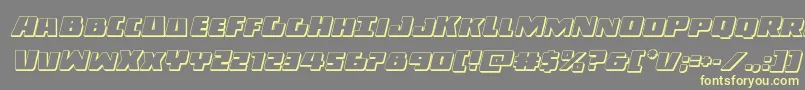 Darkalliance3Dital Font – Yellow Fonts on Gray Background