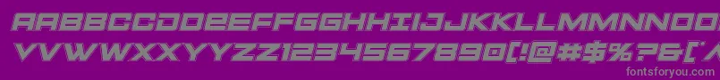 Montrocacadital Font – Gray Fonts on Purple Background