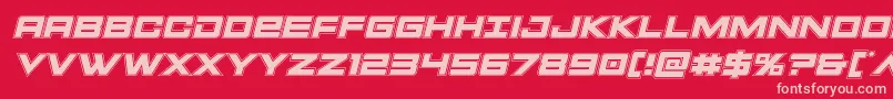 Montrocacadital Font – Pink Fonts on Red Background